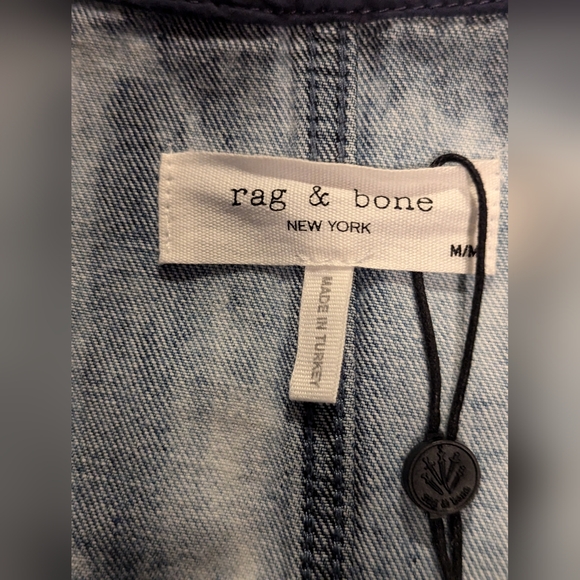 rag & bone Naia Tie-Dye Denim Minidress - Picture 5 of 9